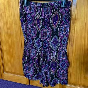 Sleeveless Bohemian-style romper
